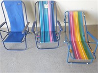 Set of 3 Beach Chairs