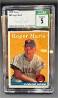 1958 Roger Maris CSG 5 Baseball Card