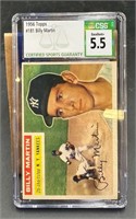 1956 Billy Martin CSG 5 Point 5 Baseball Card