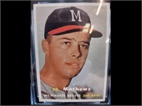 1957 Topps Eddie Mathews CSG 5.5 Baseball Card