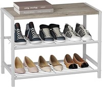 Homefort 3-tier Shoe Rack, Shoe Storage Shelf,