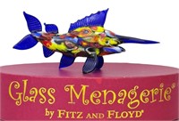 FITZ & FLOYD GLASS MENAGERIE SWORD FISH