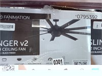 Fanimation Slinger V 2 72 Inch Ceiling Fan Black