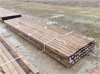 39 PCS. 4"x4"x14' PRESSURE TREATED LUMBER POSTS