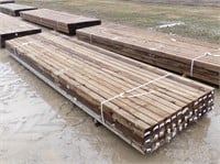 39 PCS. 4"x4"x14' PRESSURE TREATED LUMBER POSTS