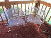 2- wire patio chairs