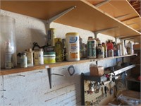 Contents of this shelf, garage chemicals/supplies