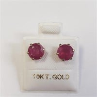 10K Gold Ruby Earrings