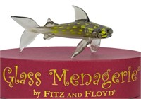 FITZ & FLOYD GLASS MENAGERIE WHALE SHARK