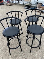 Bar Height swivel stools  Set of (4). 1 has
