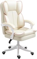 Ergonomic Desk Chair, Pu Leather 360° Swivel Home