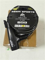 TWO RBSM SPORTS CABLE LOCKS