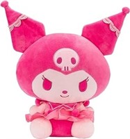 Hello Kitty Kuromi 12â€ Pink Monochrome Plush