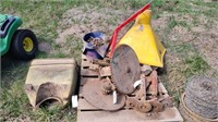Jacks, Pulleys, Seed Boxes, Chain, Funnel