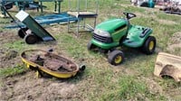 John Deere LA120 Lawn Mower For Parts and Deck