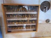 Large Collection of Router Bits in Case