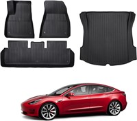 4PC BASENOR Tesla Model 3 Floor Mats Set