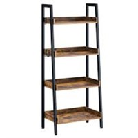Rolanstar Bookshelf, 4 Tier Ladder Bookshelf With