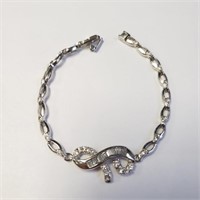 Silver CZ 7.5"  Bracelet