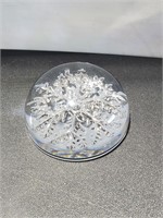 Snowflake Glass Paperweight