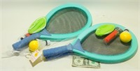 * New Racquet Game Sets - 4 Total Racquets, Balls