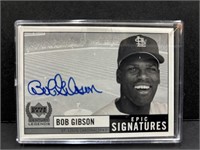 Bob Gibson Epic Signature Collector Baseball Card