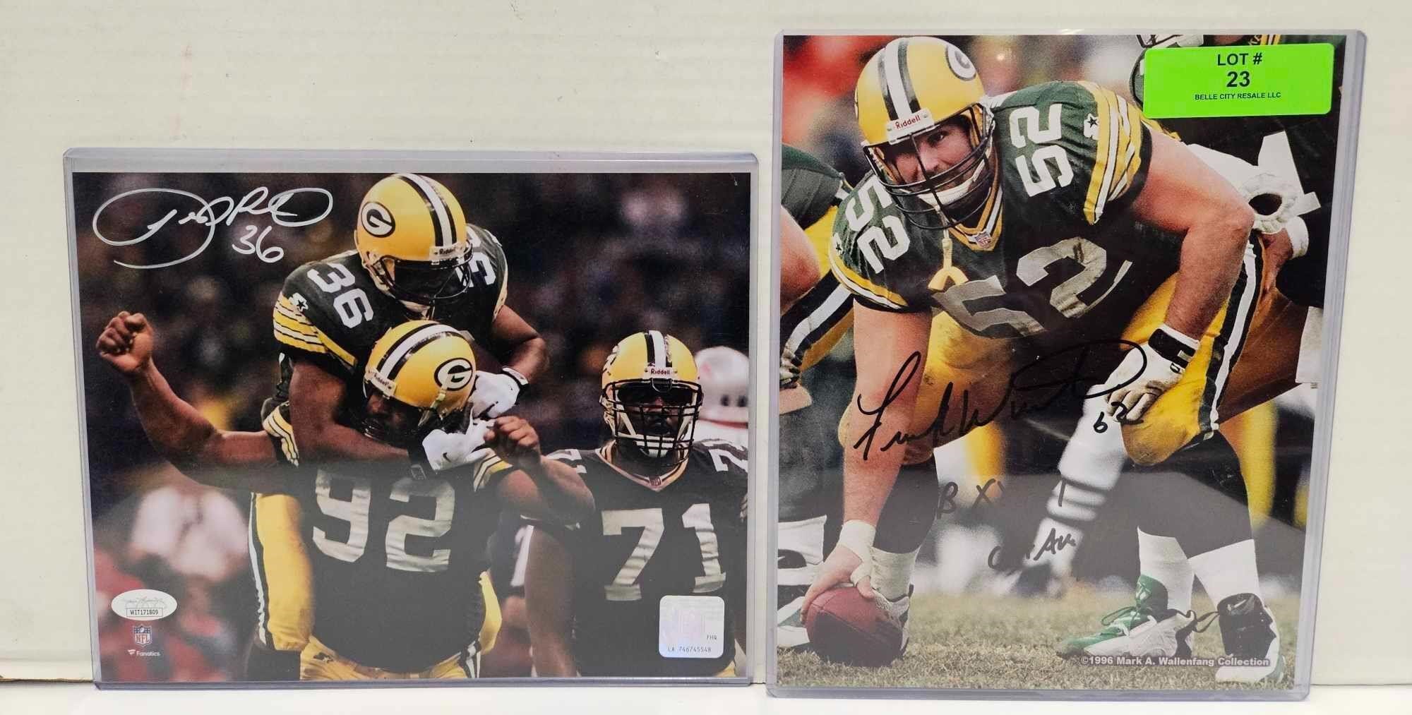 Packers Leroy Butler & Frank Winters Signed Photos