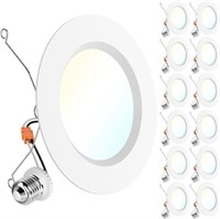 12 Pack Led Recessed 6 Inch Lights