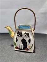 Cats Decorative Metal Teapot