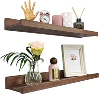 Wood Wedge Floating Shelves For Wall, Rustic Wall