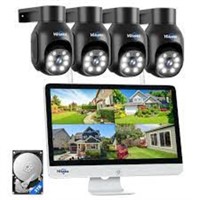 Hiseeu Wireless Security Camera System,all-in-one