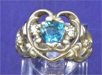 Custom Made Ladies 2 ct. Blue Topaz Ring
