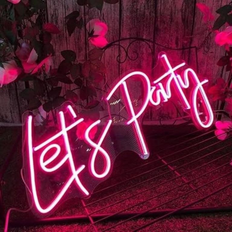 Let's Party Neon Signs Neon Light Sign For Wall