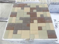 APPROX. 44 SQ. FT. GLASS MOSAIC TILE