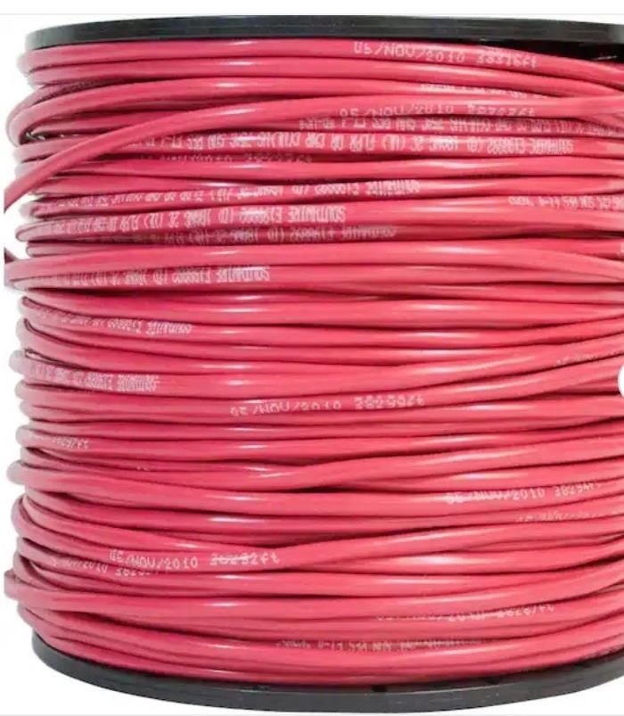 500 ft. Red Solid CU Unshield FPLP Alarm Cable