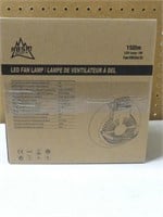 2 BOXES RBSM LED FAN LAMPS, 2W LAMP, 4W FAN.