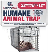 Lifesupplyusa Best Humane Animal Trap 32"x10"x12"