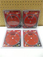 4 PCS 7 1/4" CARBIDE TIPPED SAW BLADES