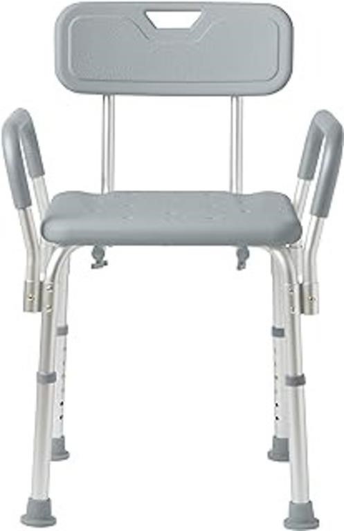 Medline Shower Chair With Back And Padded Arms,