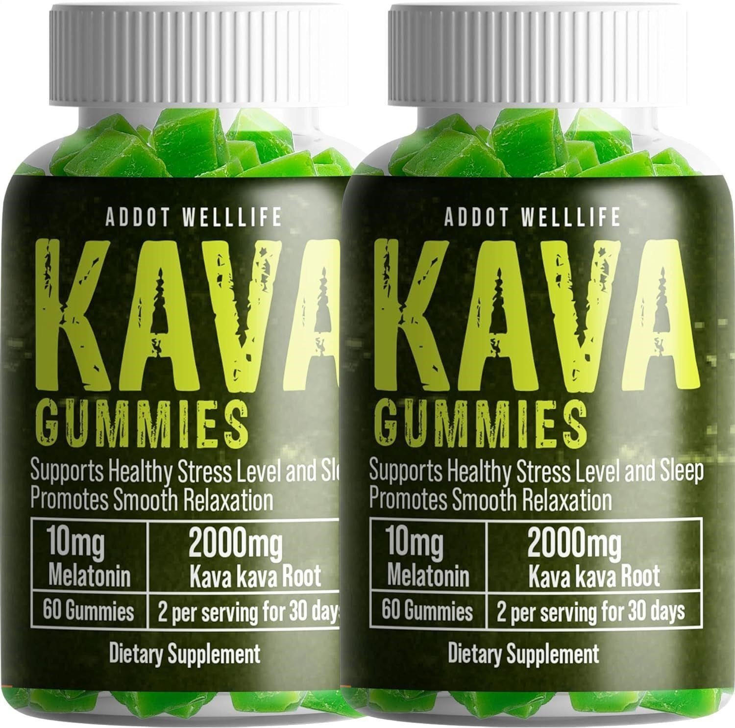 4 Bottle Sleep Better Kava & Melatonin Gummies