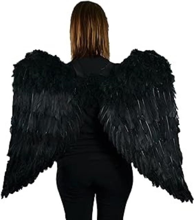 Touch Of Nature Black Adult Angel Wings - 43" By