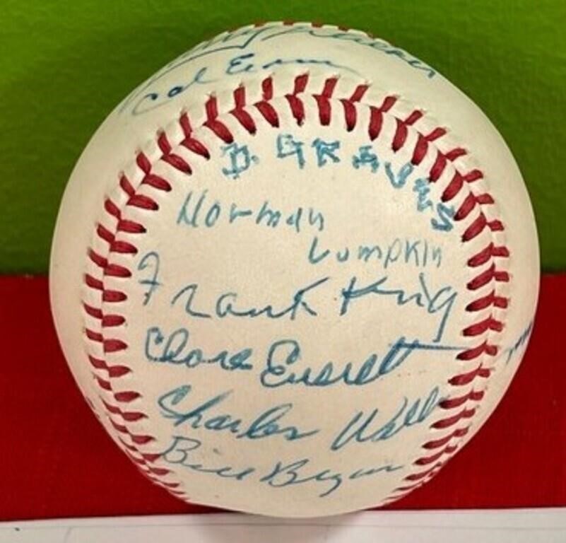 N - 1989 TEXAS RANGERS SIGNED BASEBALL (W52)