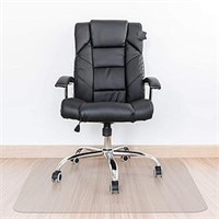 Kuyal Clear Chair Mat, Hard Floor Use, 48" X 36"