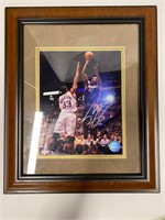 SHAQ AUTOGRAPHED FRAMED PICTURE