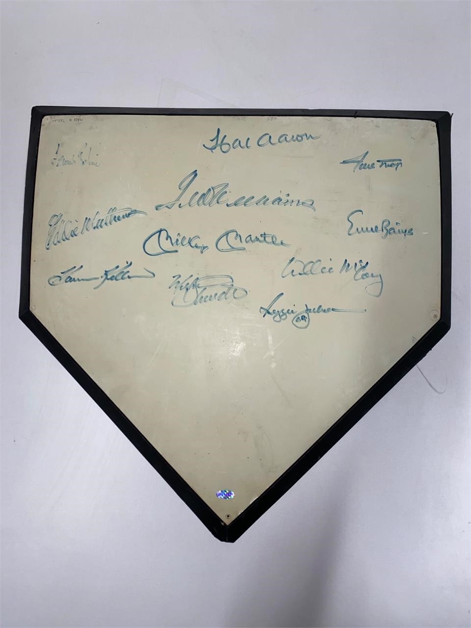 SIGNED HOME PLATE, SEE DESCRIPTION