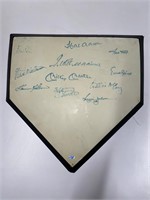 SIGNED HOME PLATE, SEE DESCRIPTION