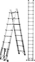 Hbtower 16.5 Ft Telescoping Ladder, A Frame