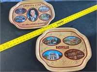 Vintage Tennessee Serving Trays