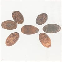 Elongated Coin Bundle Lot: 6 DISNEY