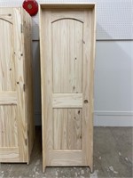 24" LH ARCH TOP KNOTTY PINE PRE-HUNG INTERIOR DOOR